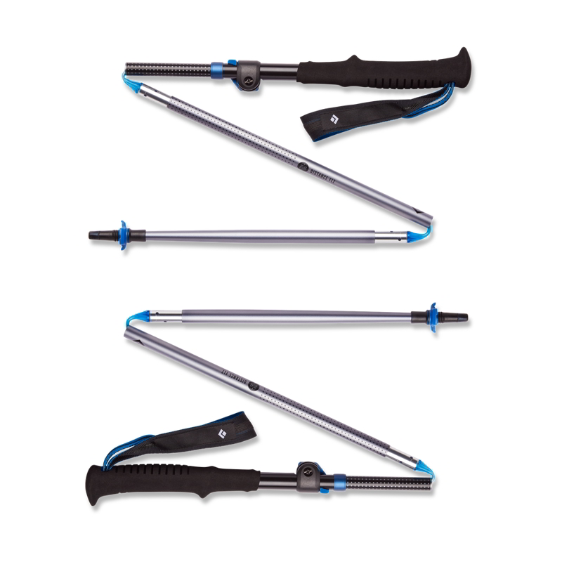 Black Diamond Distance FLZ Trekking/Running Poles in Pewter