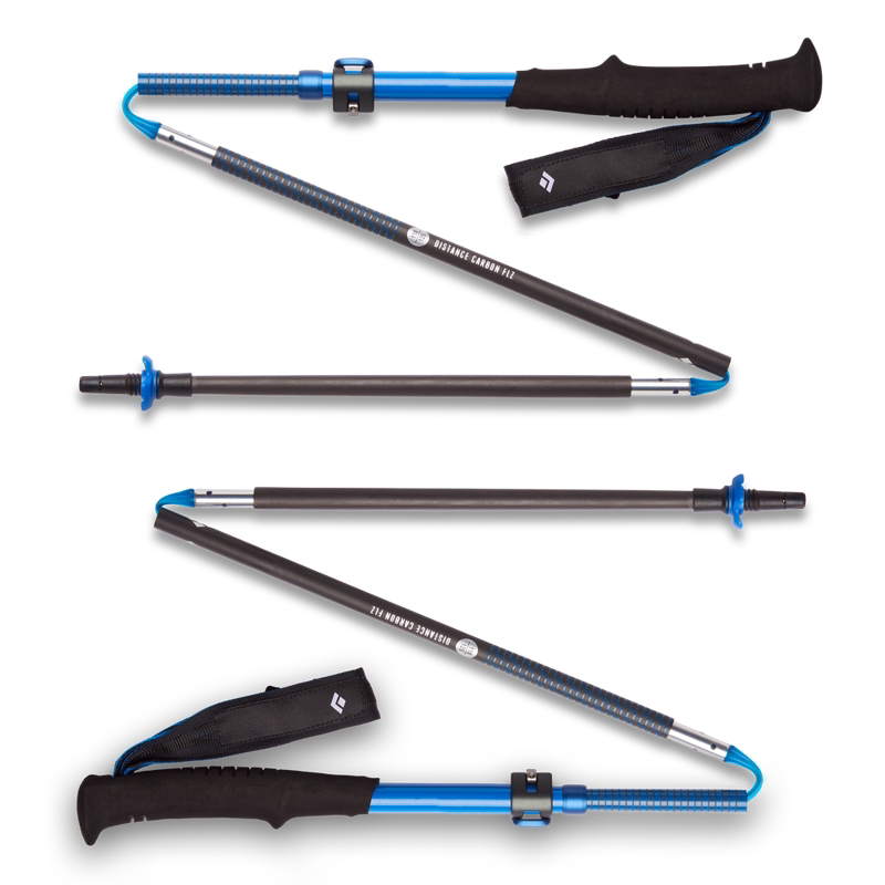 Black Diamond Distance Carbon FLZ Poles in Ultra Blue