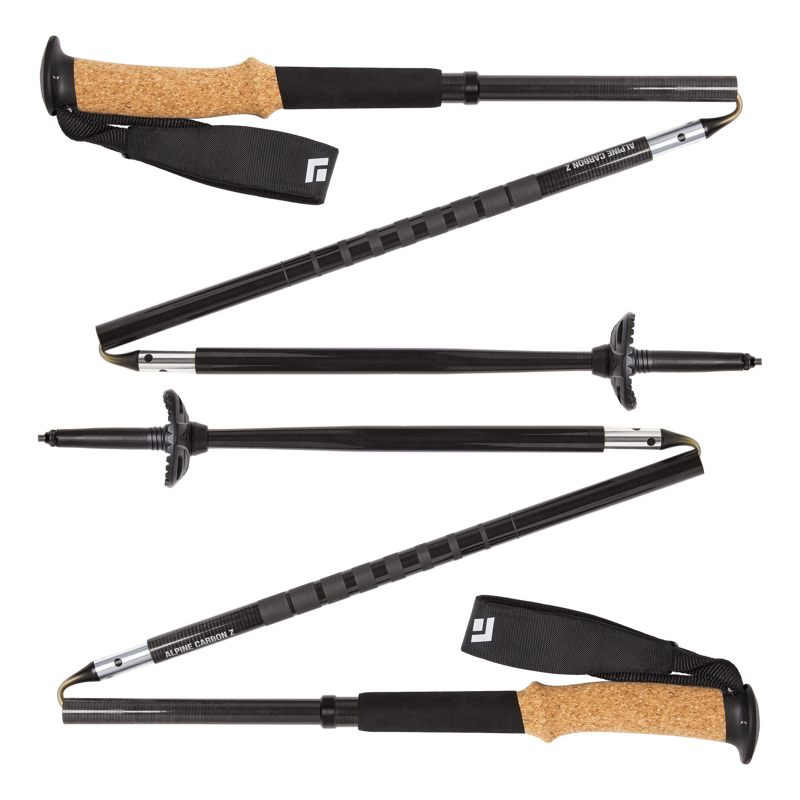 Black Diamond Alpine Carbon Z Trekking Poles in Black
