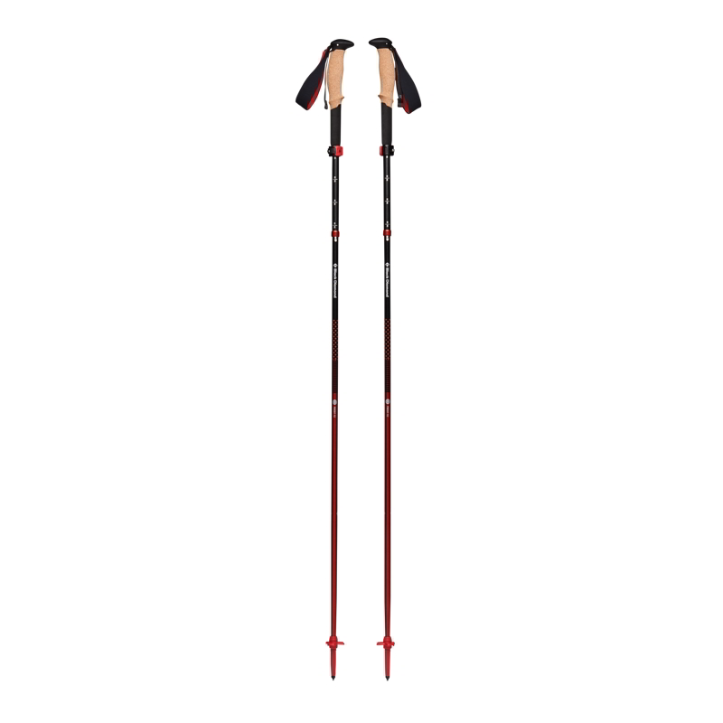 Black Diamond Pursuit FLZ Trekking Poles in Black-Octane